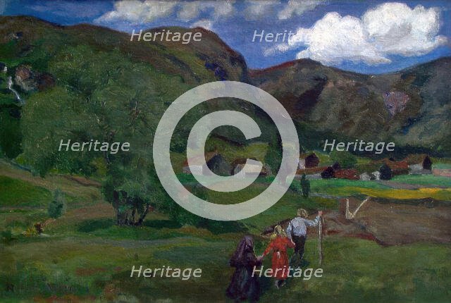 Landscape with Children, 1903. Creator: Nikolai Johannes Astrup.