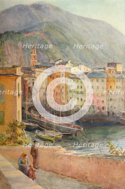 'The Harbour at Camogli', c1910, (1912). Artist: Walter Frederick Roofe Tyndale.