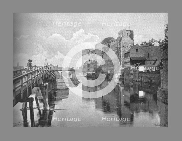 Newark Castle and Bridge, c1900. Artist: Frith & Co.