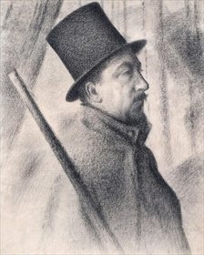 Portrait of Paul Signac (1863-1935), 1890. Creator: Seurat, Georges Pierre (1859-1891).