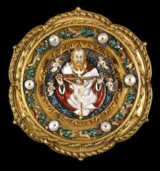 Morse with the Trinity, c. 1400/1410 (Trinity and Angels); 1884/1897 (setting). Creator: Unknown.