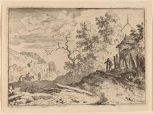 Hut with the Remains of a Hedge, probably c. 1645/1656. Creator: Allart van Everdingen.