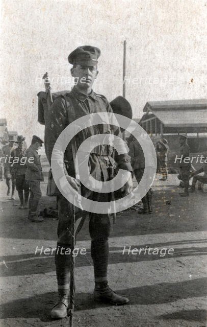 Australian soldier, either at Zeitoun or at Aerodrome, Egypt, 1916. Creator: Unknown.