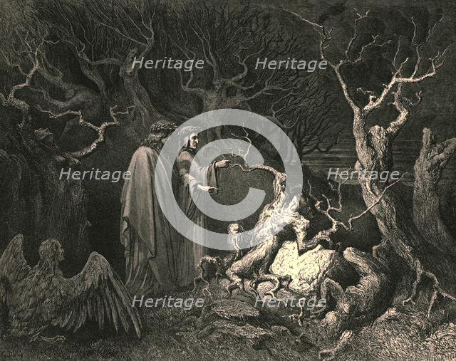 'And straight the trunk exclaim'd, "Why pluck'st thou me?"', c1890. Creator: Gustave Doré.