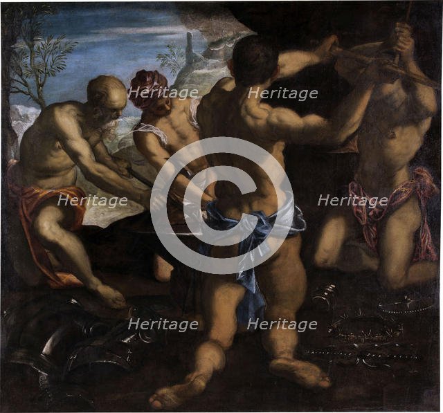 The Forge of Vulcan, 1576-1577. Creator: Tintoretto, Jacopo (1518-1594).