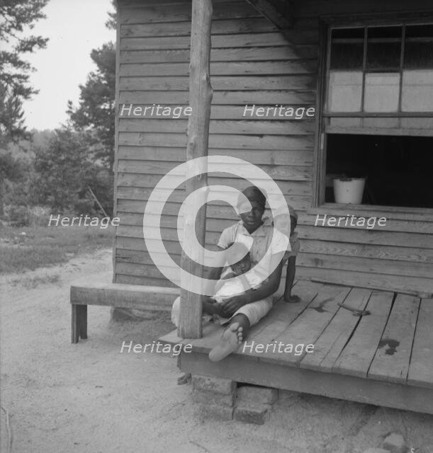 Untitled, [children on porch], between 1935 and 1942. Creator: Dorothea Lange.
