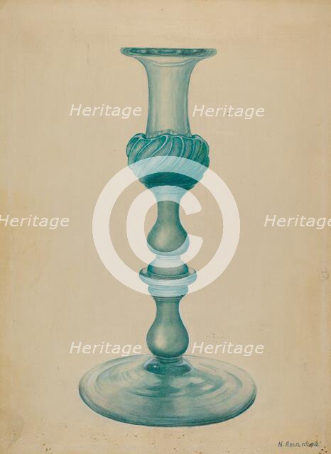Candlestick, c. 1936. Creator: Nicholas Amantea.