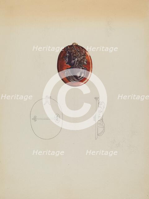 Brooch, c. 1937. Creator: Isidore Steinberg.