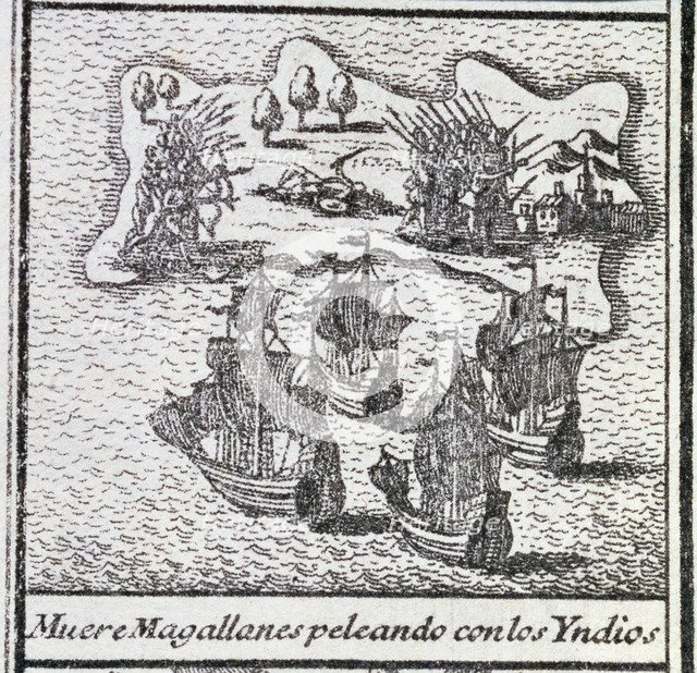 Death of Magellan to intervene in the fight between natives in one of the islands of the Philippi…