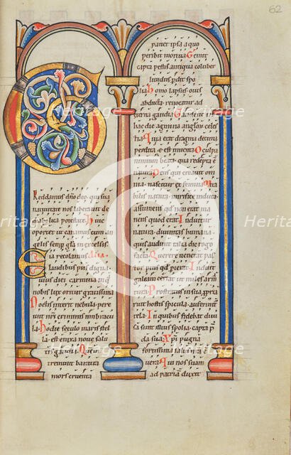 Decorated Text Page; Stammheim Missal, probably 1170s. Creator: Unknown.