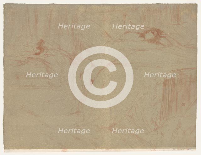 Elles: Woman Lying on Her Back, 1896. Creator: Henri de Toulouse-Lautrec (French, 1864-1901).