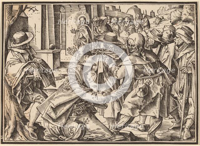 Christ Tells His Disciples of the Last Judgment, published 1630. Creator: Christoph Maurer.
