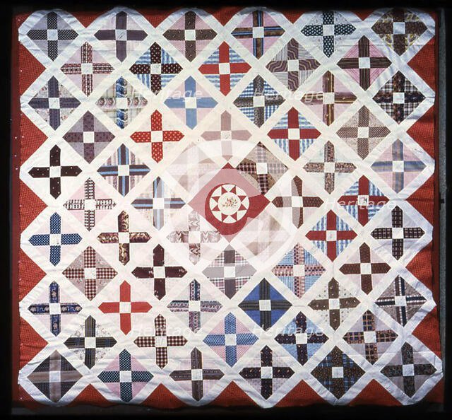 Bedcover (Friendship Quilt) (Unfinished), United States, 1848. Creator: Unknown.