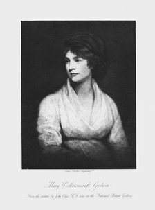 Mary Wollstonecraft, 18th century Anglo-Irish writer and feminist. Artist: Swan Electric Engraving Company