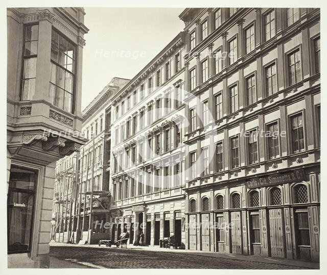 Heinrichsgaße No. 1, Zinshaus des Herrn A. M. Rußo, 1860s. Creator: Unknown.