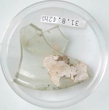 Glass Fragments, Coptic, 4th century. Creator: Unknown.