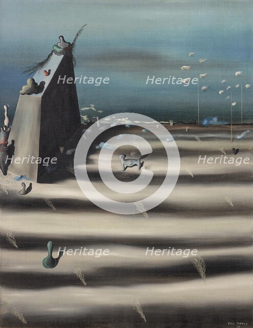 Un grand tableau qui représente un paysage, 1927. Creator: Tanguy, Yves (1900-1955).