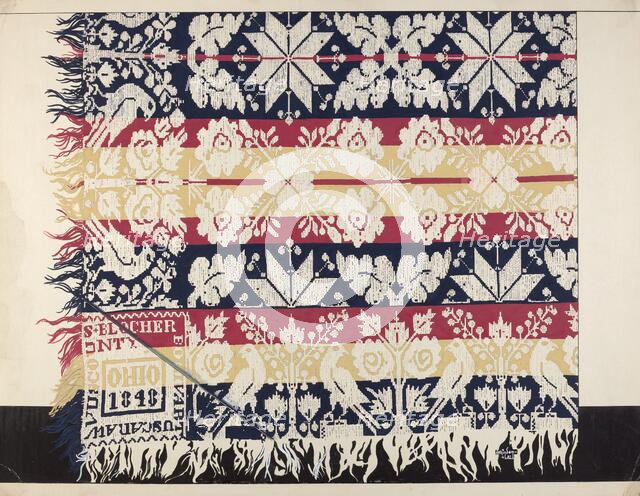 Coverlet, 1937. Creator: Ralph Atkinson.