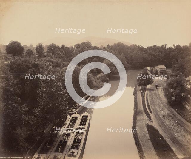 Morris Canal From Green's Bridge, c. 1895. Creator: William H Rau.