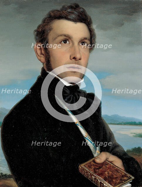 Portrait of the poet and writer Tommaso Grossi, 1826. Creator: Carnovali, Giovanni (1804-1873).