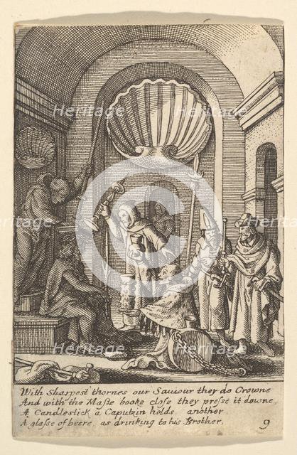 The mocking of Christ, 1625-77. Creator: Wenceslaus Hollar.