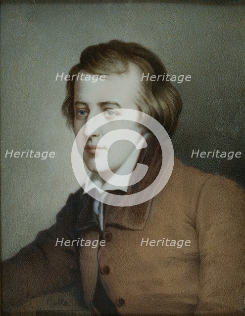 Portrait of the poet Heinrich Heine (1797-1856), ca 1825. Artist: Anonymous  