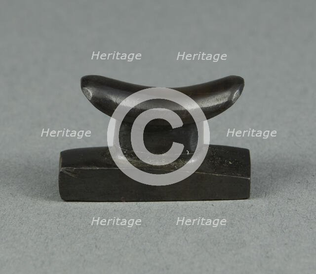 Amulet of a Headrest, Egypt, Late Period, Dynasties 26-31 (664-332 BCE). Creator: Unknown.