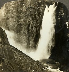 'The seething waters of the mighty Voringfos, one of the largest waterfalls of Norway', c1905. Creator: Unknown.