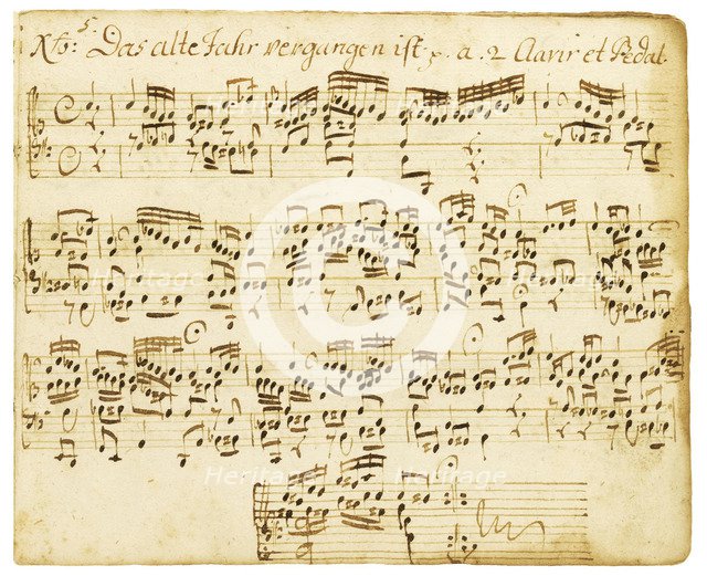 Organ chorale prelude. From the Orgelbüchlein, 1713-1716.