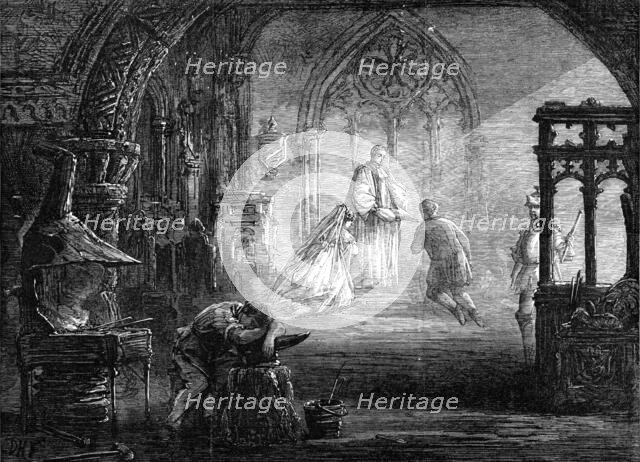 Scene from "Free Labour," at the Adelphi Theatre, 1870. Creator: Unknown.