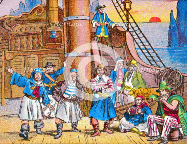 'The pirates at home', c1905.  Artist: Unknown.