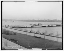 Boston, Mass. and Harvard Bridge from across Charles River, c1904. Creator: Unknown.