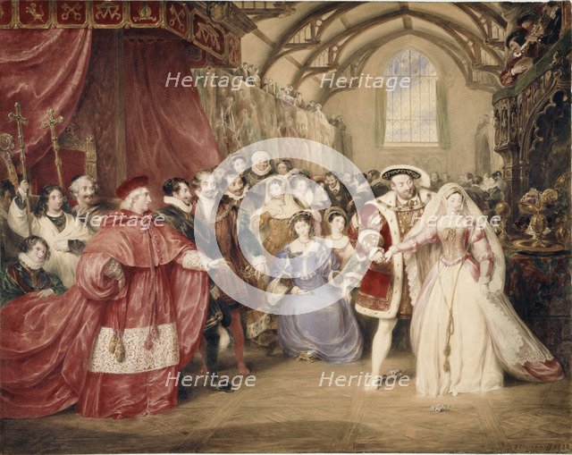 The Banquet of Henry VIII in York Place. Artist: Stephanoff, James (1789-1874)