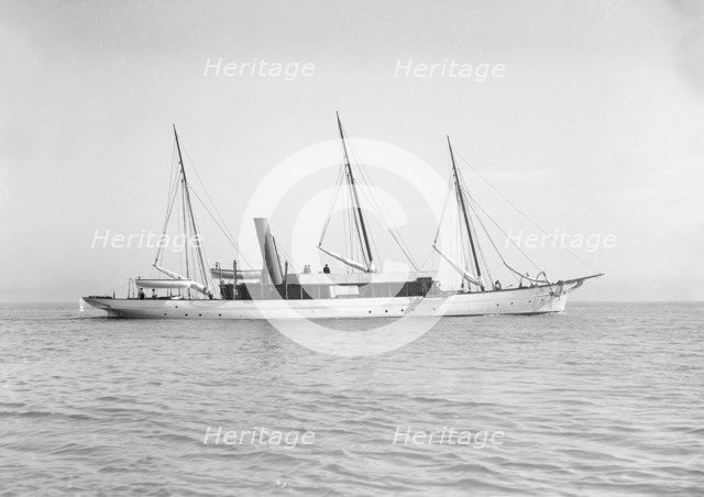 The steam yacht 'Isa', 1911. Creator: Kirk & Sons of Cowes.
