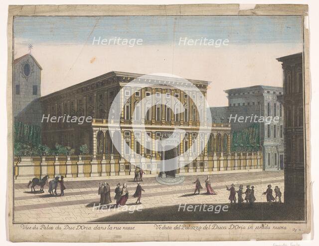 View of the Palazzo Doria-Tursi in Genoa, 1700-1799. Creator: Unknown.