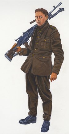 Second World War Gunner, c1940s, (c1990-2010). Artist: Graham Sumner.