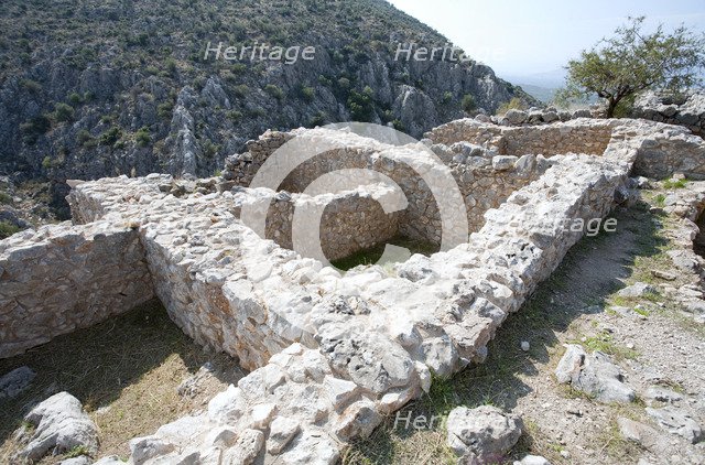 Building Delta at Mycenae, Greece. Artist: Samuel Magal