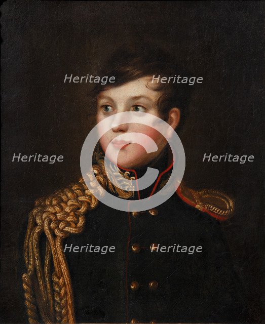 Portrait of Prince Alexander Pavlovich Stroganov (1795-1814), ca 1812. Artist: Svintsov, S.S. (active 1810s)