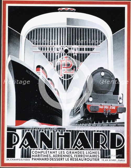 Transport poster for Panhard, French, c1940s. Artist: Unknown