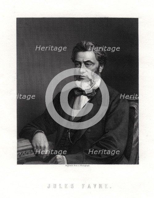 Jules Claude Gabriel Favre, French statesman, 19th century. Artist: Unknown