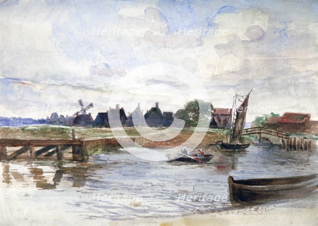 'River Scene', c1864-1930.   Artist: Anna Lea Merritt