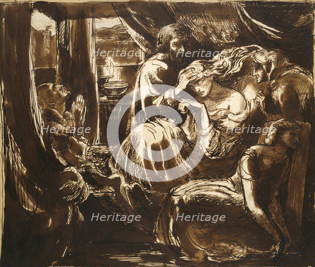 The Death of Lady Macbeth, c1875. Artist: Dante Gabriel Rossetti.