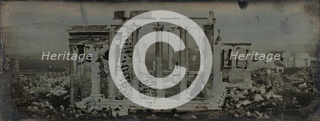 Erechtheion, Athens, 1842. Creator: Joseph Philibert Girault De Prangey.