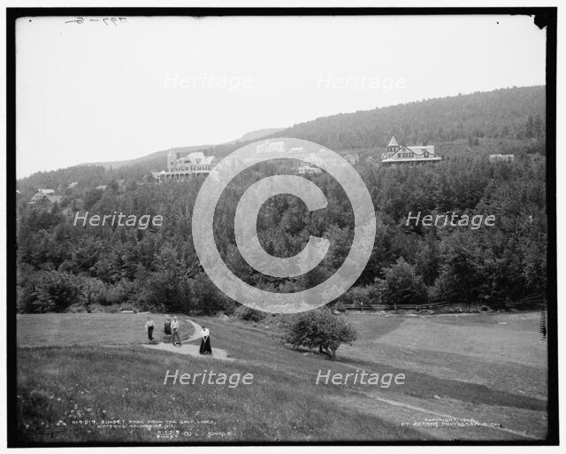 Sunset Park from the golf links, Catskill Mountains, N.Y., c1902. Creator: Unknown.