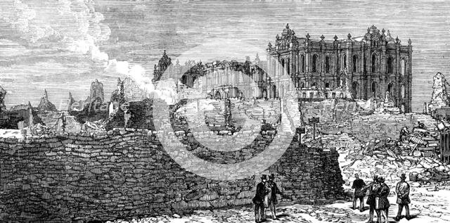 The Ruins of Chicago: the Court-House, 1871. Creator: Unknown.