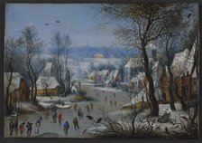 Winter Scenery, 1600-1614. Creator: Bruegel the Elder, Pieter, after (1526-1569).