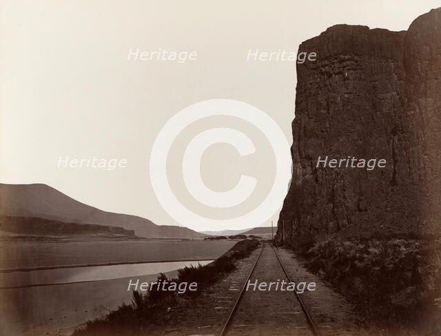 Cape Horn near Celilo, 1867. Creator: Carleton Emmons Watkins.