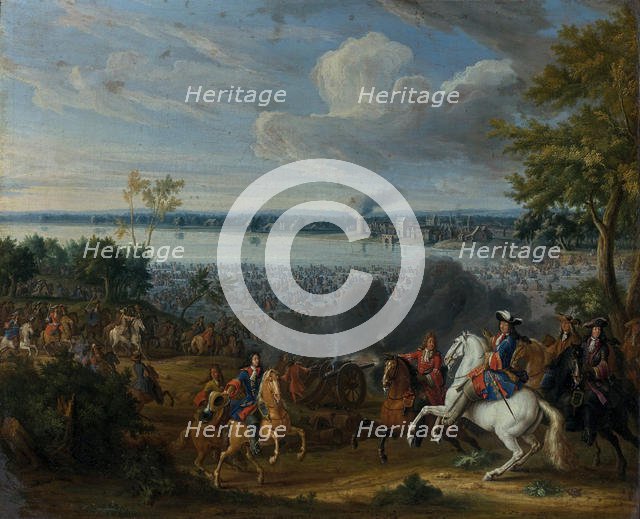 The crossing of the Rhine at Lobith, 12 June 1672. Creator: Martin, Pierre-Denis II (1663-1742).