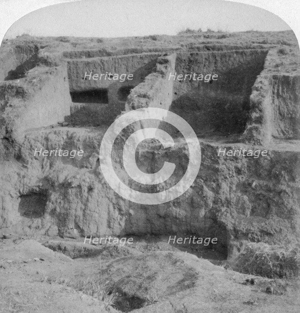 Boer trench, Tugela River, South Africa, 1901. Artist: Underwood & Underwood