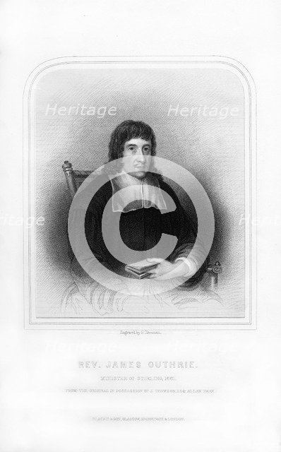Reverend James Guthrie, Minister of Stirling, 1661, (1870).Artist: S Freeman